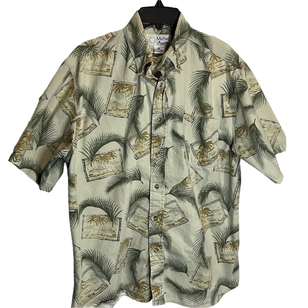 Vintage Michael Austin Tropical Shirt